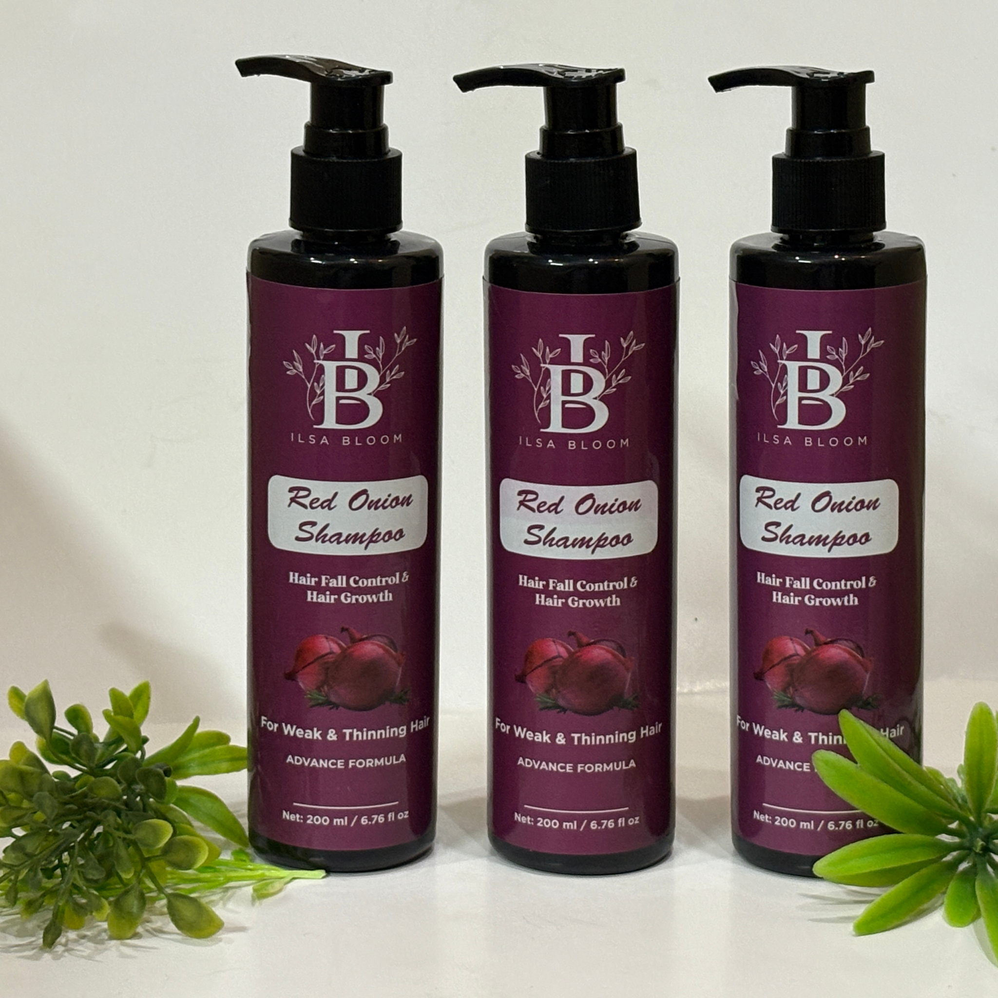 Red Onion Hair Growth Shampoo Bottle
