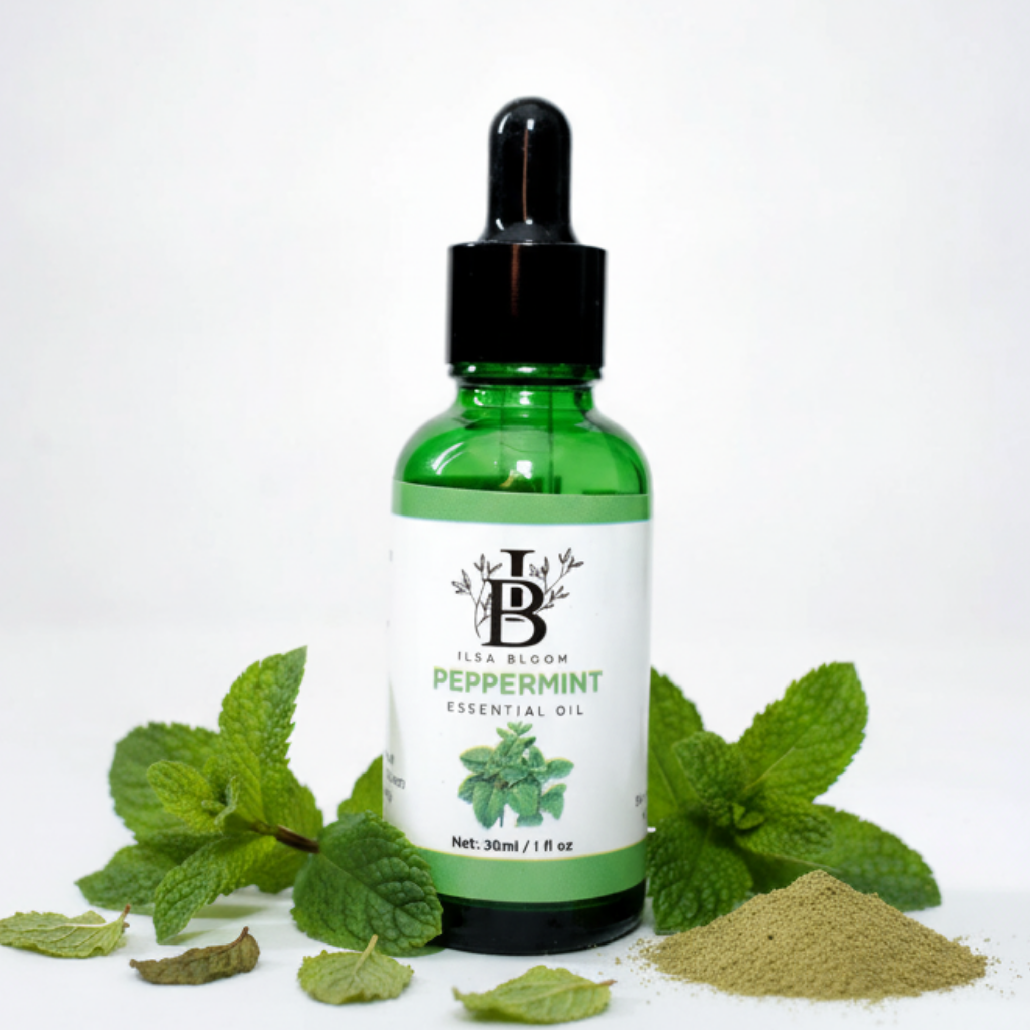 Peppermint Oil - Controls excess oil on the skin, helps heal cracked lips, soothes irritation inflammation - 100% pure organic oil