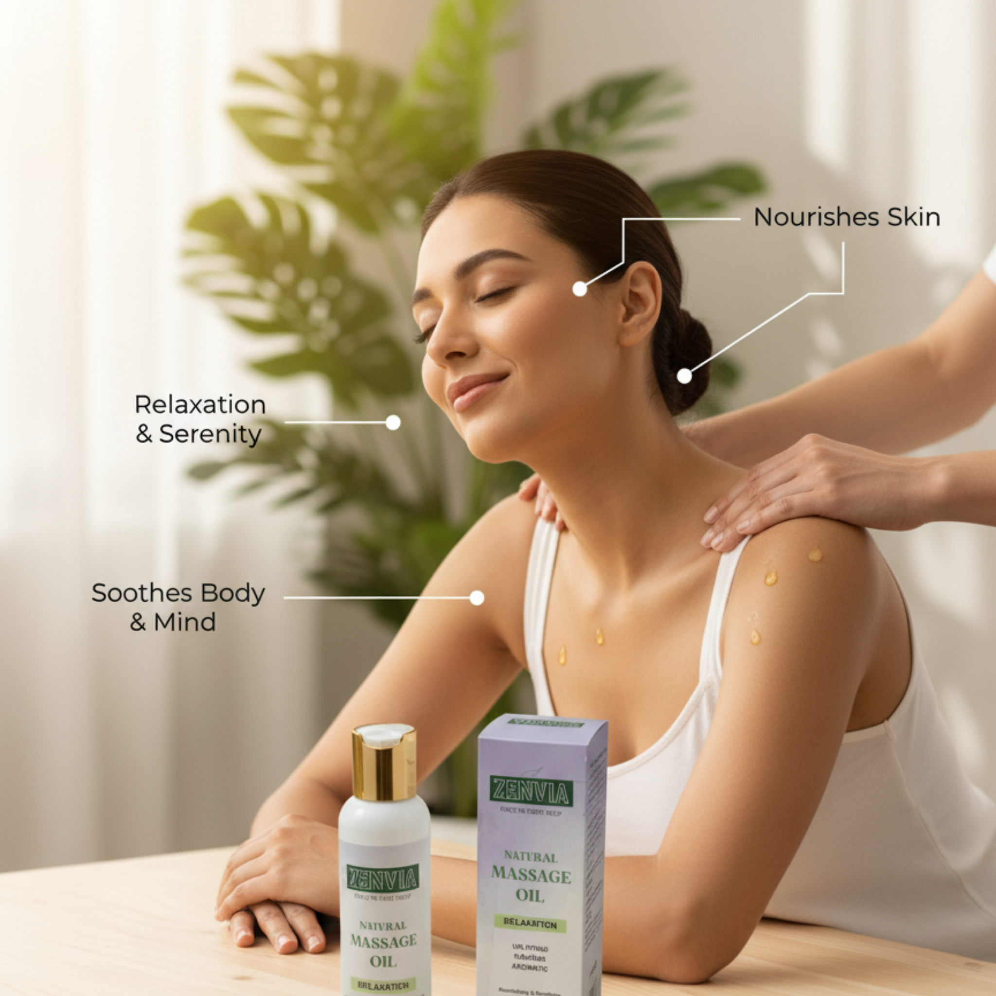 Body Massage Oil – Relaxing & Nourishing Aromatherapy Blend