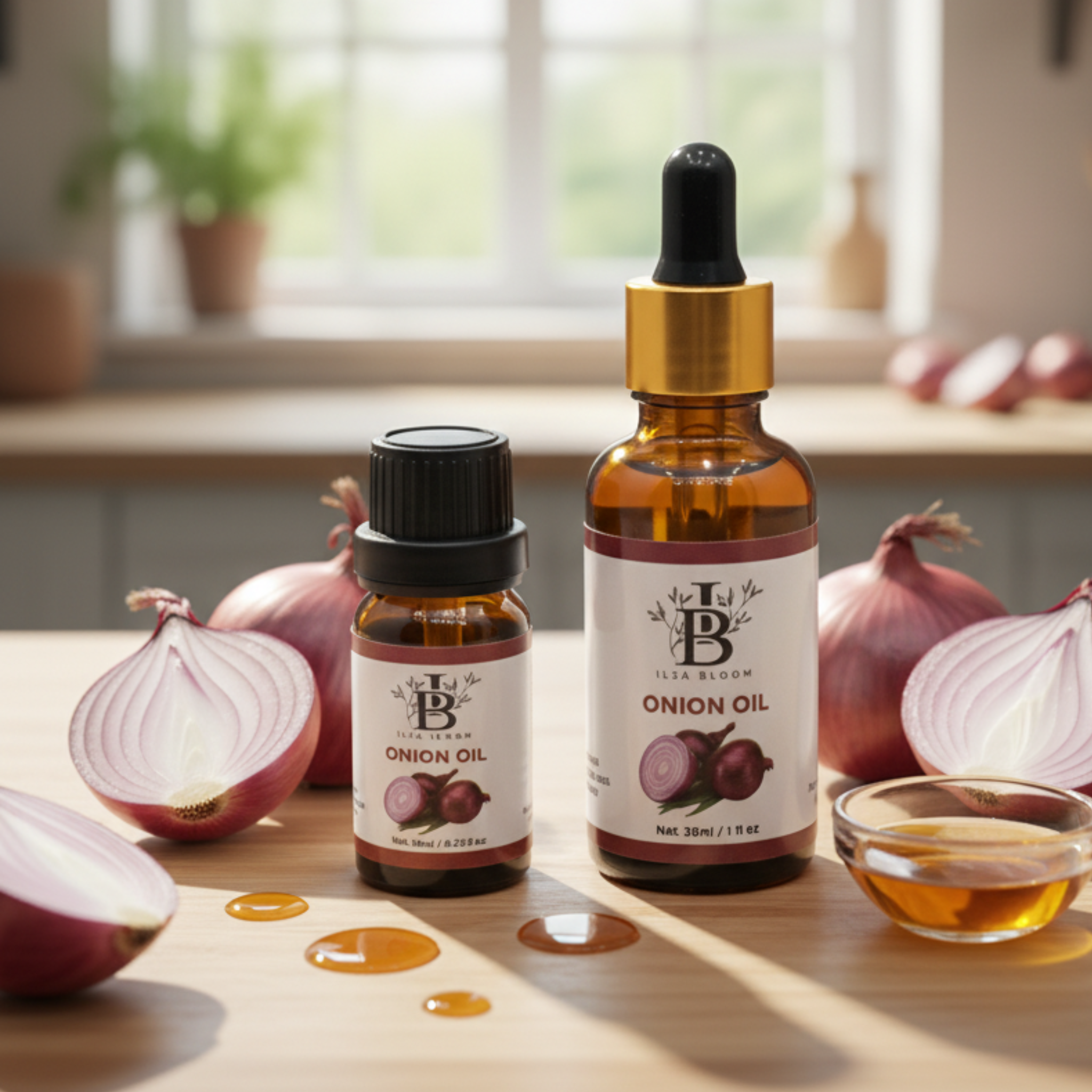 Onion Oil – 100% Pure Cold Pressed bottle front
Onion oil for hair growth and scalp nourishment
Pure onion oil for hair fall reduction and strength
Cold pressed onion oil – chemical free formula
High quality onion oil in glass bottle
Onion oil dropper – nutrient rich for hair use
Onion oil for scalp health and dandruff control
Hair care onion oil – nourishing roots
Natural onion oil in bottle – premium quality
Pure cold pressed onion oil – hair booster
