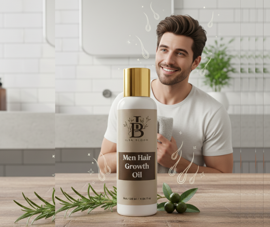 Men Hair Growth Oil – Herbal Formula for Hair Regrowth &amp; Scalp Revival