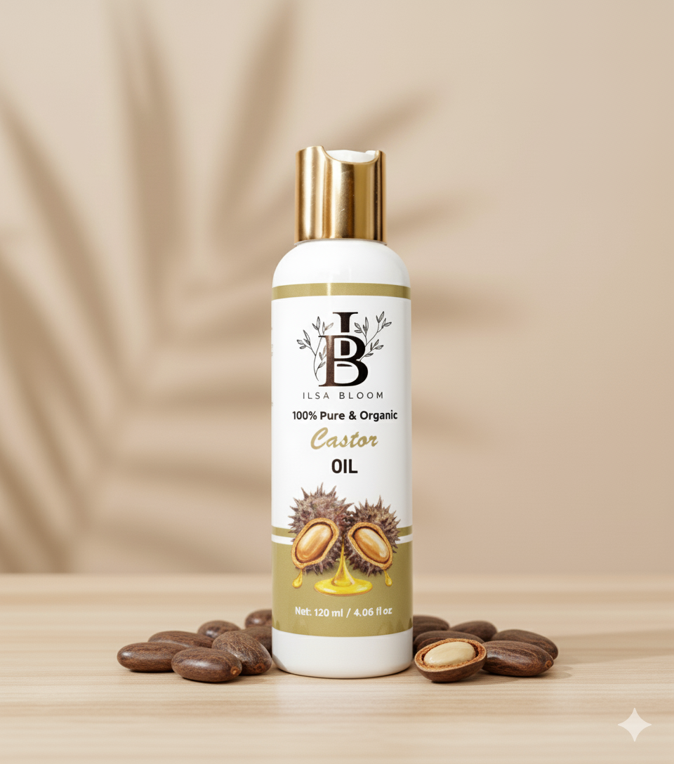 Castor Oil – 100% Pure Cold Pressed bottle front
Castor oil for hair growth and scalp nourishment
Castor oil for lashes and brows enhancement
Pure castor oil – thick and nourishing
Castor oil dropper bottle – premium quality
Skin care castor oil – moisturizing and healing
Hair care castor oil – strengthen roots and reduce breakage
Natural castor oil – chemical free formula
Castor oil for lashes and brows – beauty use
Pure cold pressed castor oil – multi application
