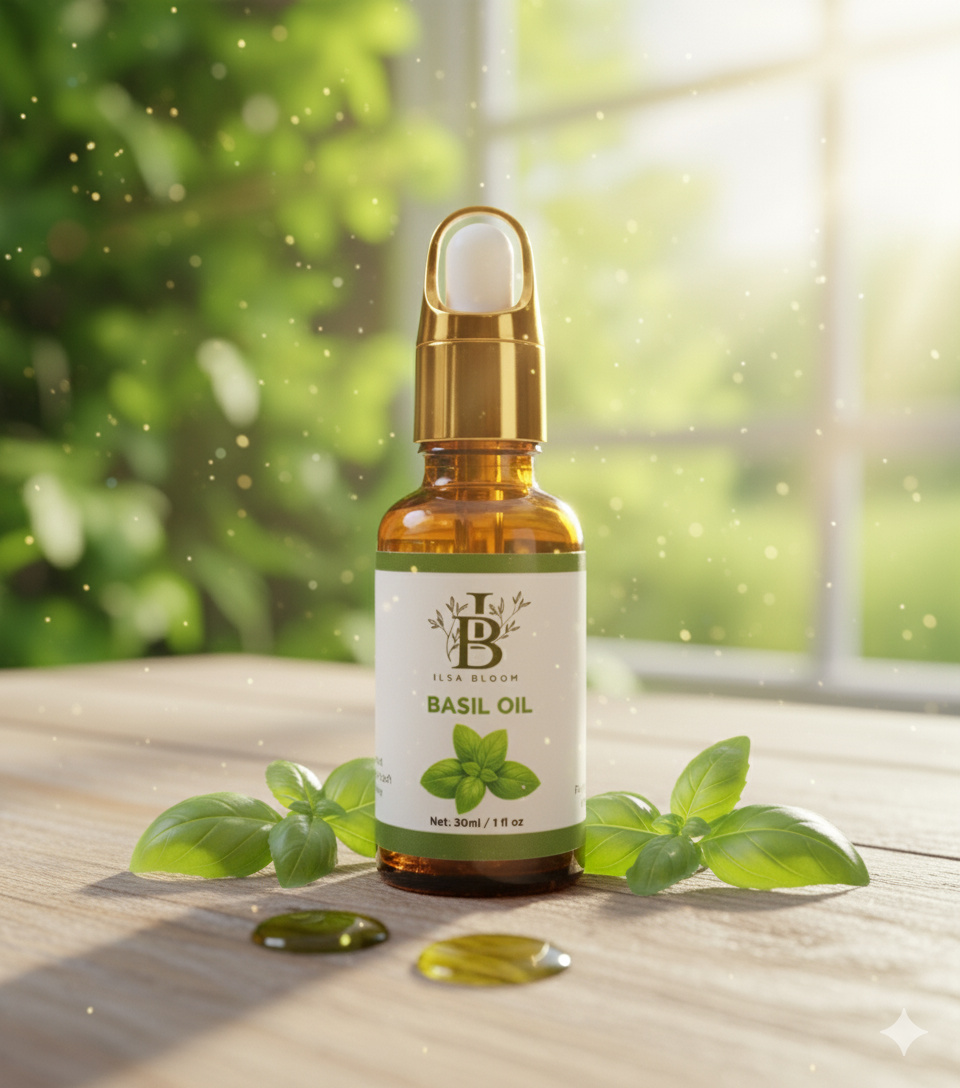Basil Oil - Tulsi Oil – Refreshing, Purifying & Stress-Relieving Blend