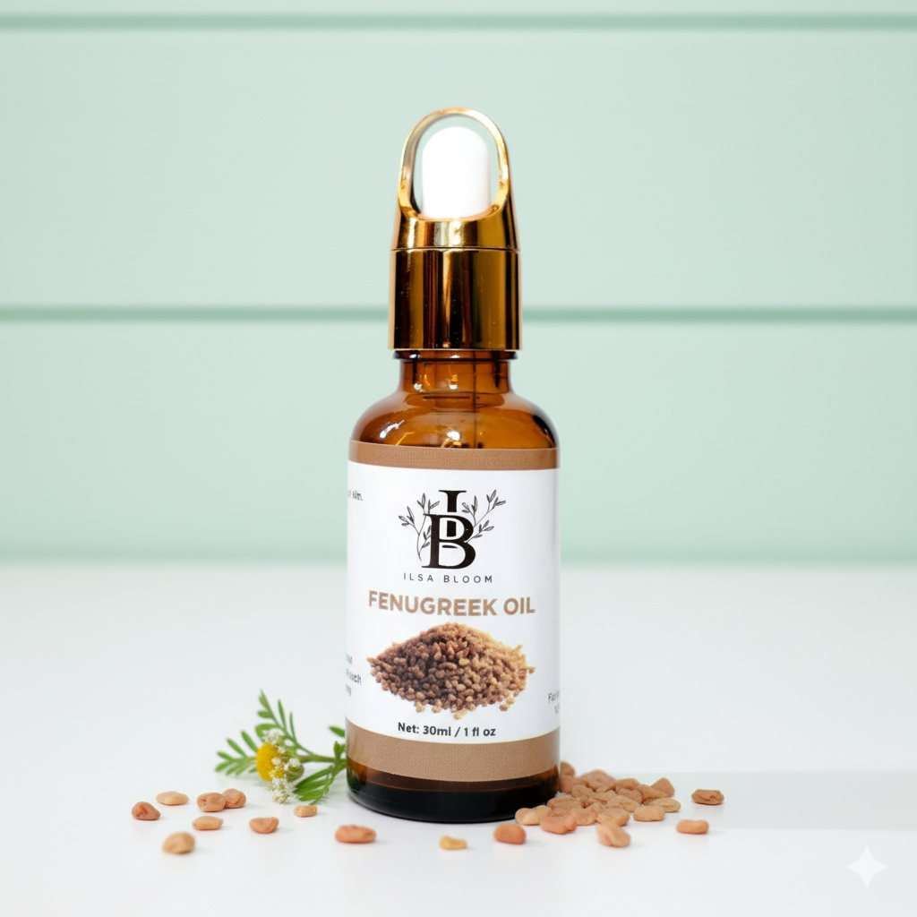 Fenugreek Oil -  Methi ka Oil - Boosts Hair Growth, Revives Damaged Hair, Cures Itchy Scalp & Prevents Premature Greying