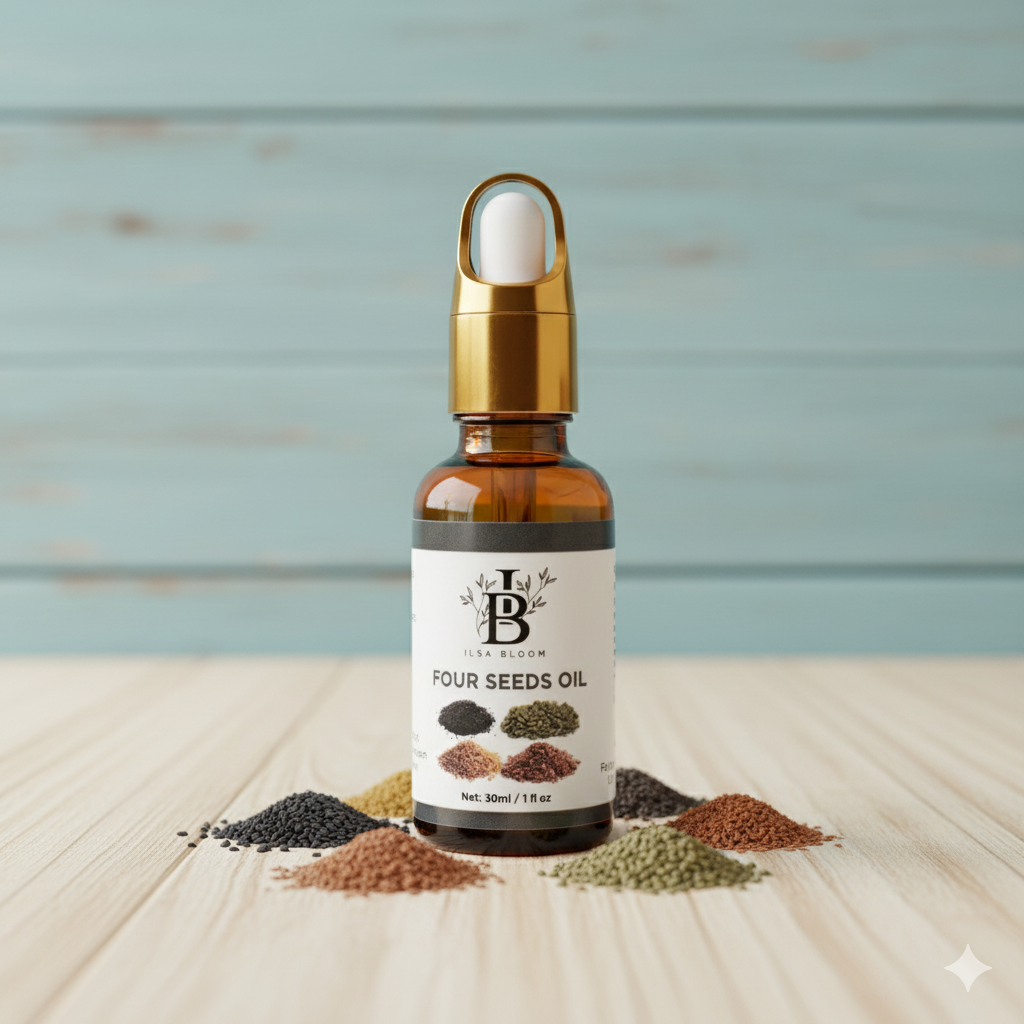 Four Seeds Oil – Enriched with 4 Cold-Pressed Seed Oils