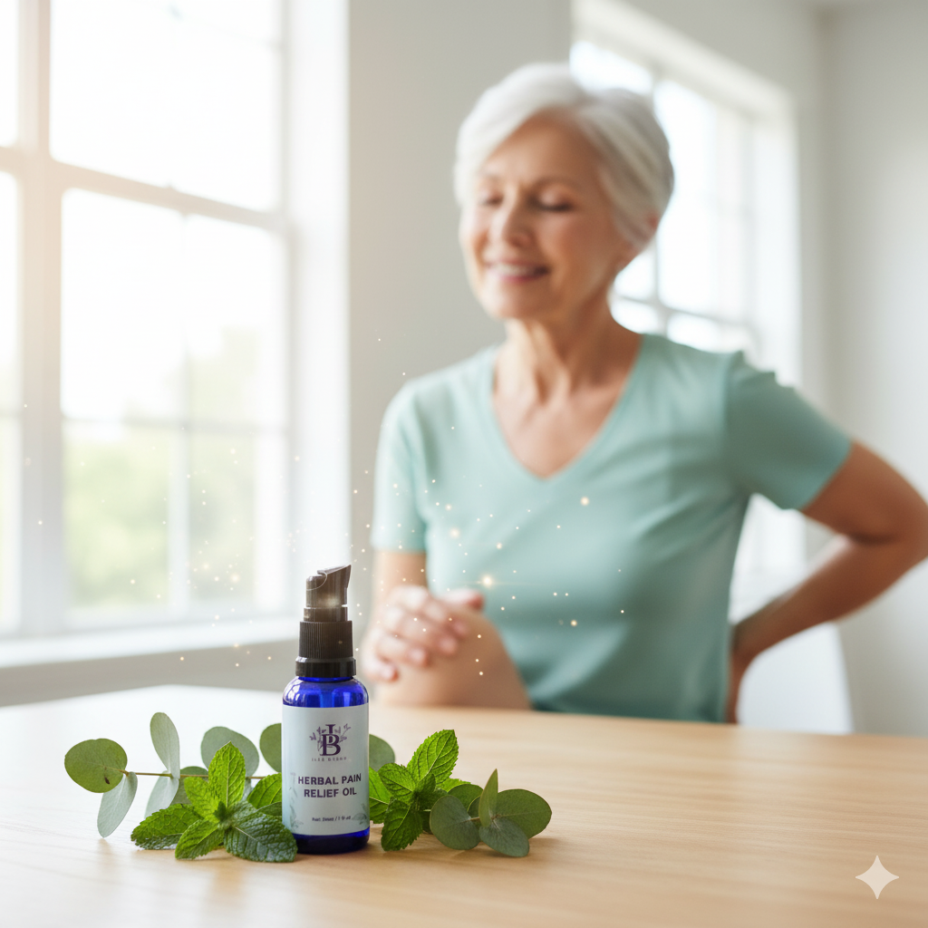 Herbal Pain Relief Oil bottle