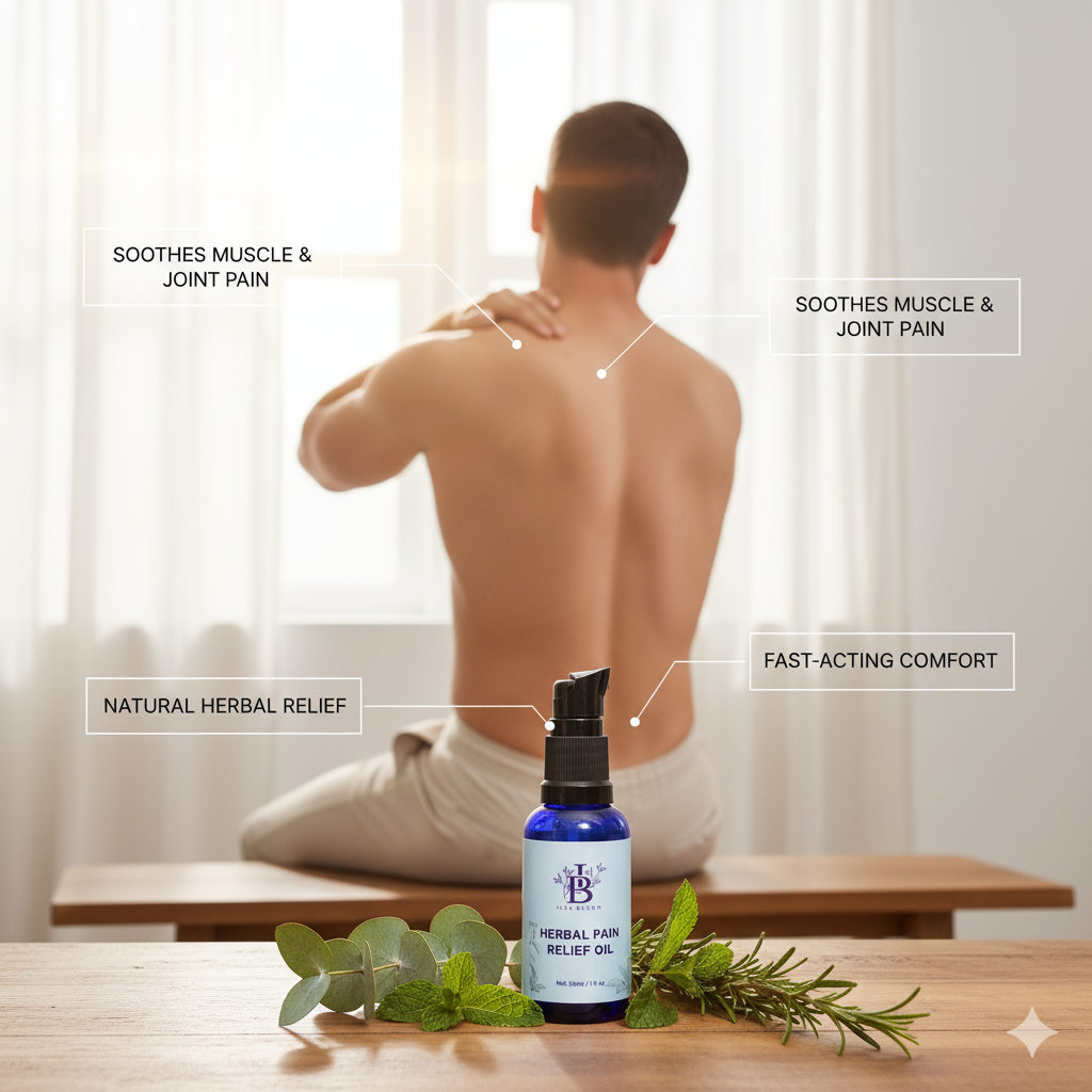 natural pain relief oil application