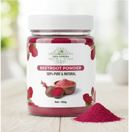 Beetroot Powder jar packaging