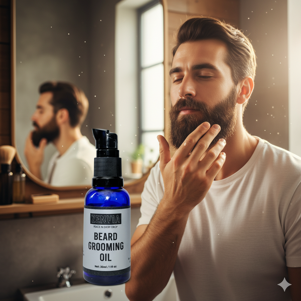 Beard Grooming Oil Bottle