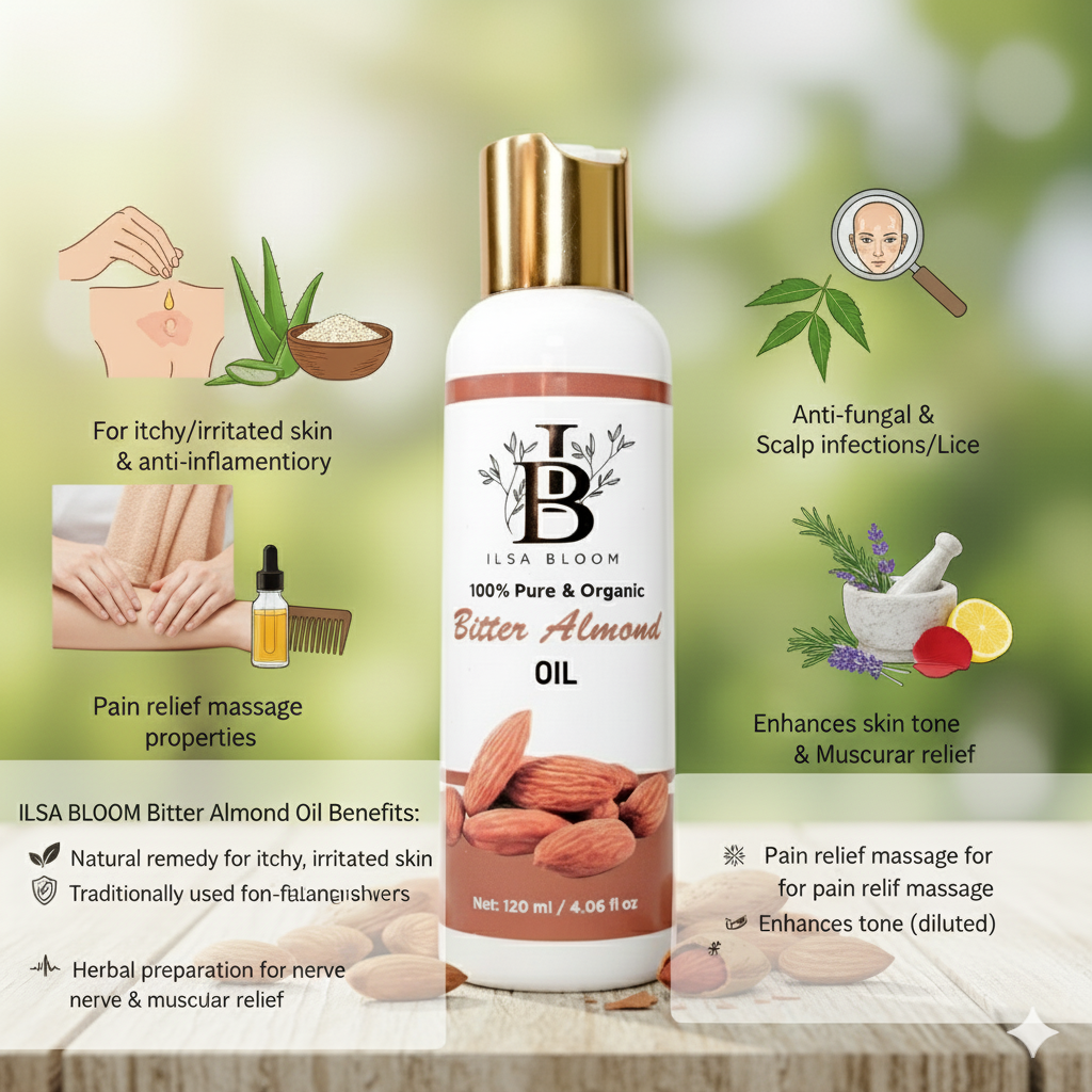 Bitter Almond Oil – 100% Pure Traditional Blend (Kadwa Badam Ka Tail)