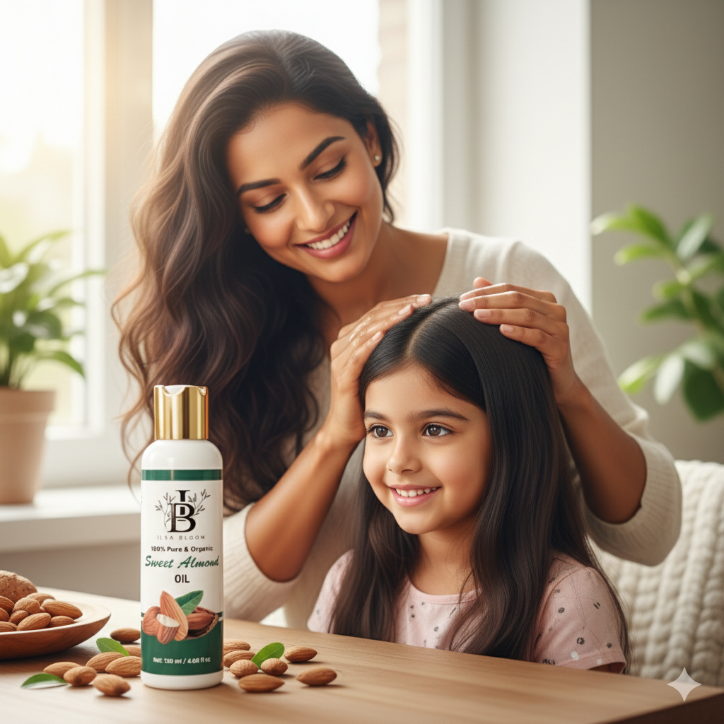 Sweet Almond Oil – 100% Pure Cold Pressed (Badam Ka Tail)