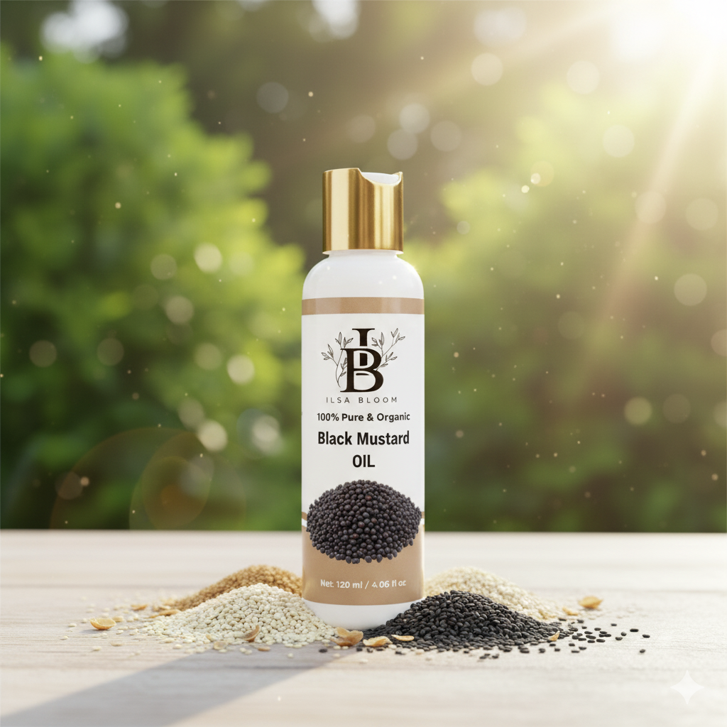 Black Mustard Oil – 100% Pure Cold Pressed bottle front
Black Mustard Oil for hair growth and scalp massage
Cold pressed black mustard oil for cooking and skin care
Pure black mustard oil with natural aroma – 250ml
Edible black mustard oil for traditional Pakistani recipes
Organic-style black mustard oil – chemical free
Must
