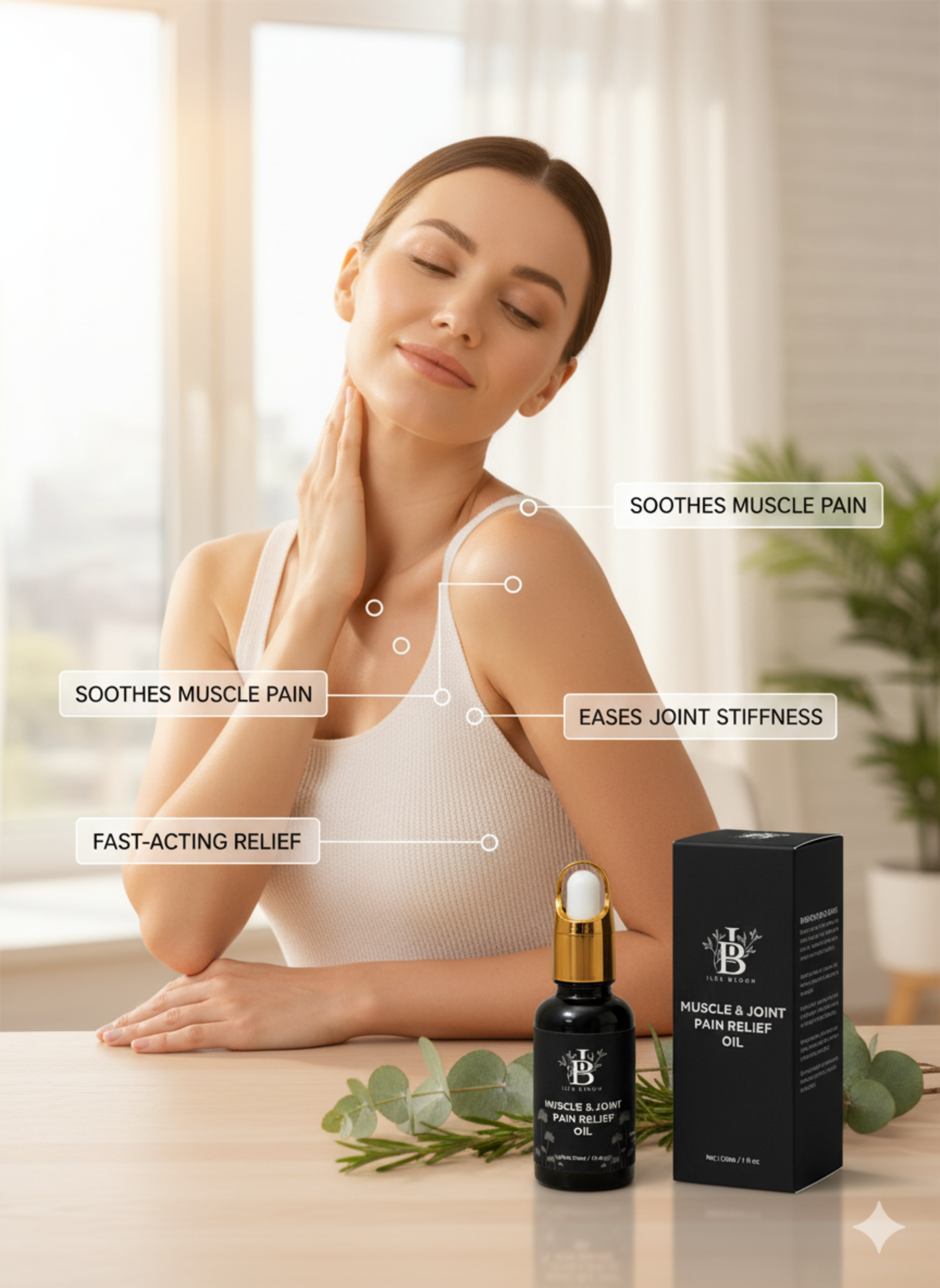 Joint & Muscle Pain Relief Oil – 100% Natural Herbal Formula