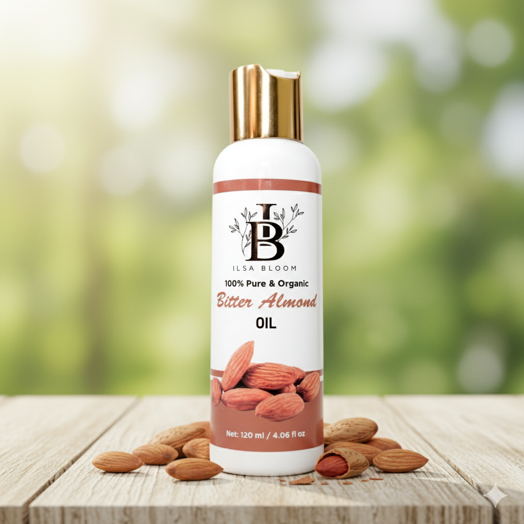 Bitter Almond Oil – 100% Pure bottle front
Bitter almond oil for skin care and therapy
Pure bitter almond oil – hair nourishment
Cold pressed bitter almond oil – natural
Aromatherapy bitter almond oil in glass bottle
Skin and hair loving bitter almond oil
Bitter almond oil in dropper bottle – premium
Oil for massage – bitter almond oil formula
Bitter almond oil for glowing skin and hair
Pure bitter almond oil – multi purpose use
